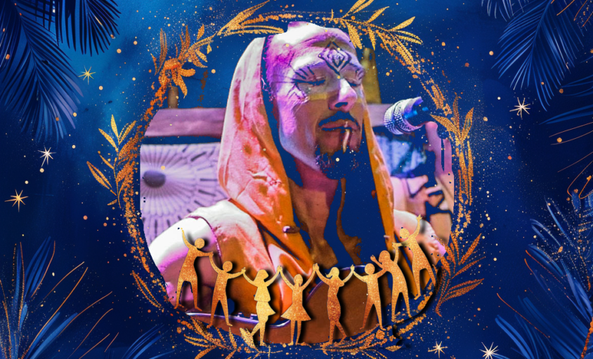 Affiche officielle du Lez'Art Festival 2025 mettant en avant Shanta Whitewolf et ses cercles de chants sacrés