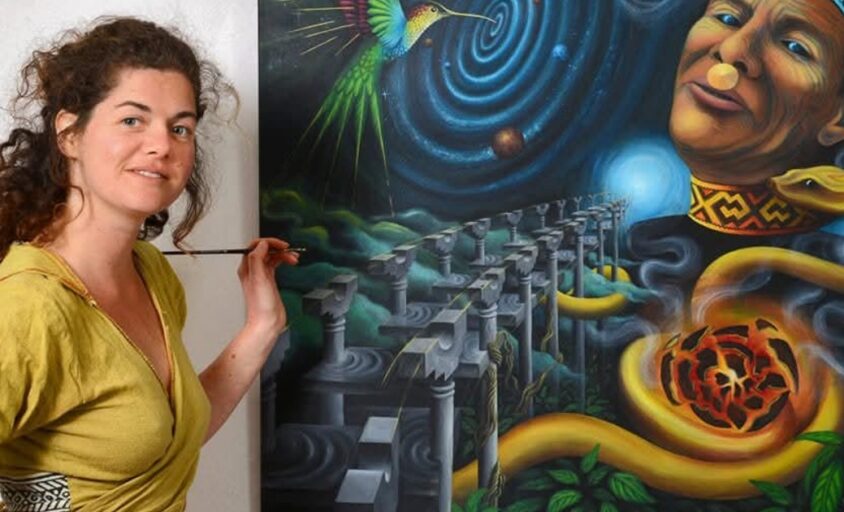 Laetitia SAREN - peinture entre matière et inexplicable - Festival de Danse Ecstatic Lez'Arts